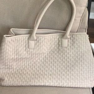 Lulu Dharma Vegan Leather Woven Tote